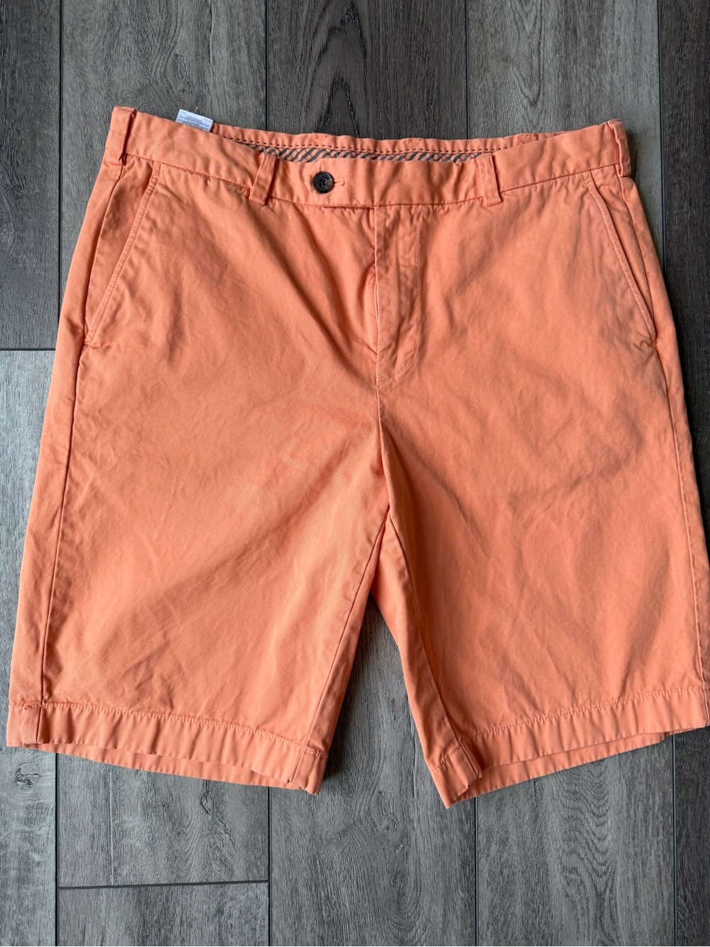 Brooks Brothers- Men's Orange Casual Cotton Bermuda Shorts (36) 11” Inseam